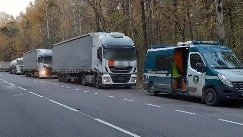Zatrzymana do kontroli ciężarówka