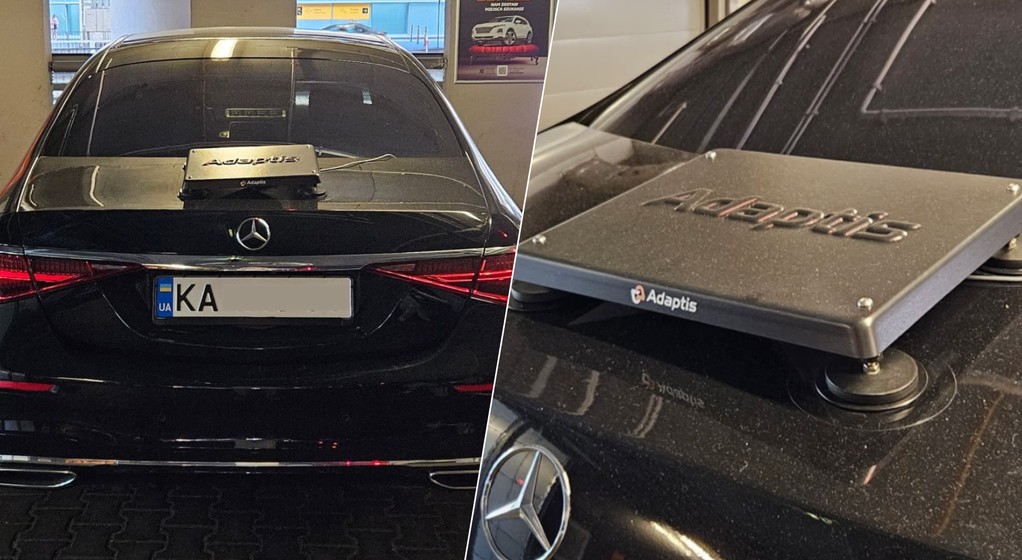 Mercedes z Ukrainy z adapterem Adaptis