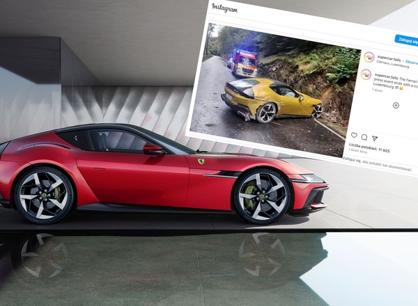 Rozbito pierwsze Ferrari 12Cilindri. Nie udało się utrzymać tajemnicy