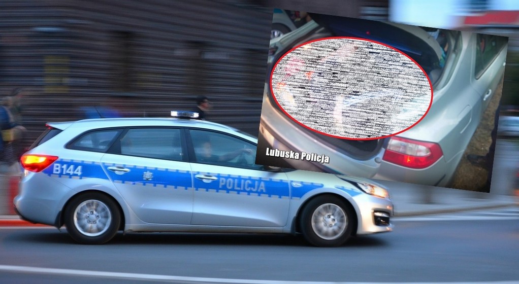Uciekał bez prawa jazdy, za to z niespodzianką w bagażniku