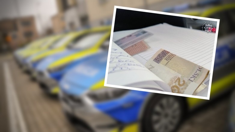 Sprawca wykroczenia drogowego próbował przekupić policjantów
