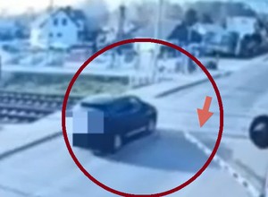 77-latek jedną rogatkę wyłamał. Dalej było już tylko gorzej [WIDEO]