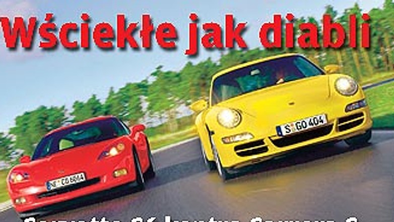 Chevrolet Corvette vs. Porshe Carrera 911 - Diabelsko wściekłe bolidy