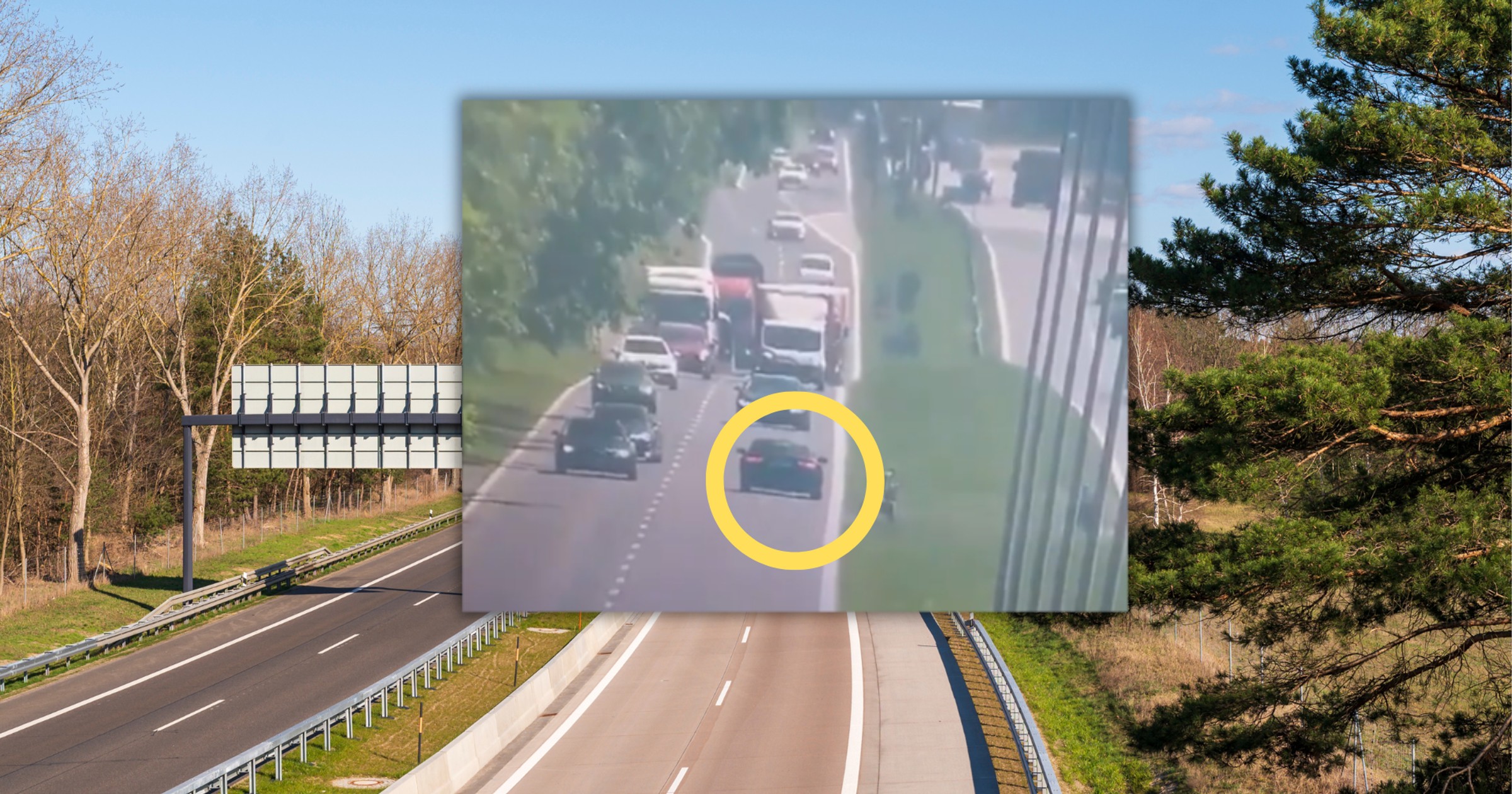 27-latek pędził pod prąd, terroryzując innych kierowców (Screen: Policja.pl)
