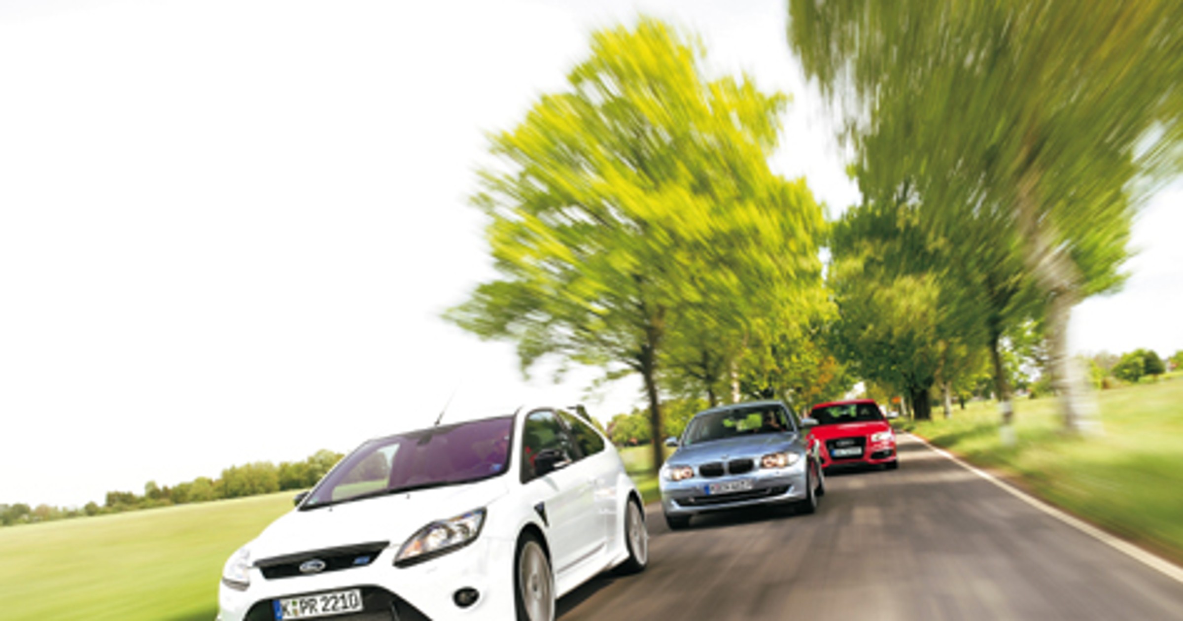 Powrót legendy: Ford Focus RS kontra Audi S3 i BMW 130i
