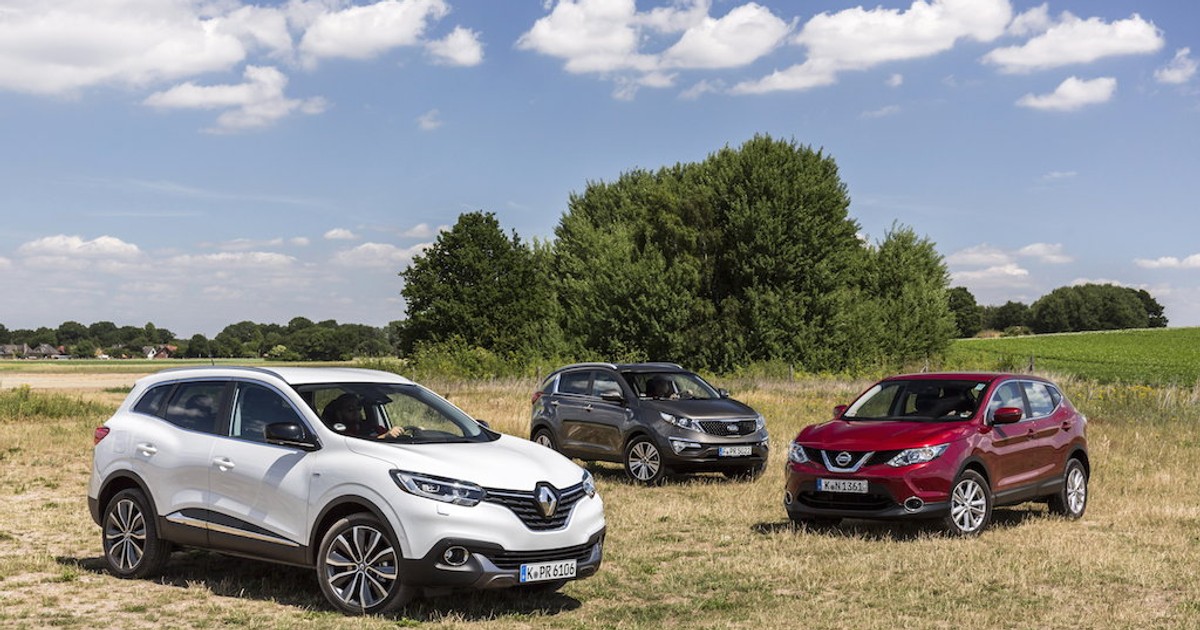 Kia Sportage, Nissan Qashqai, Renault Kadjar