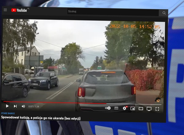 "Spowodował kolizję, a policja go nie ukarała". Kto tu ma rację? [WIDEO]