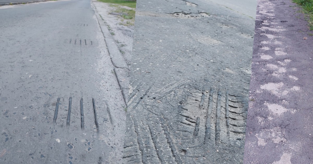Na rozgrzanym, plastycznym asfalcie samochód może zachowywać się, jak na tafli lodu