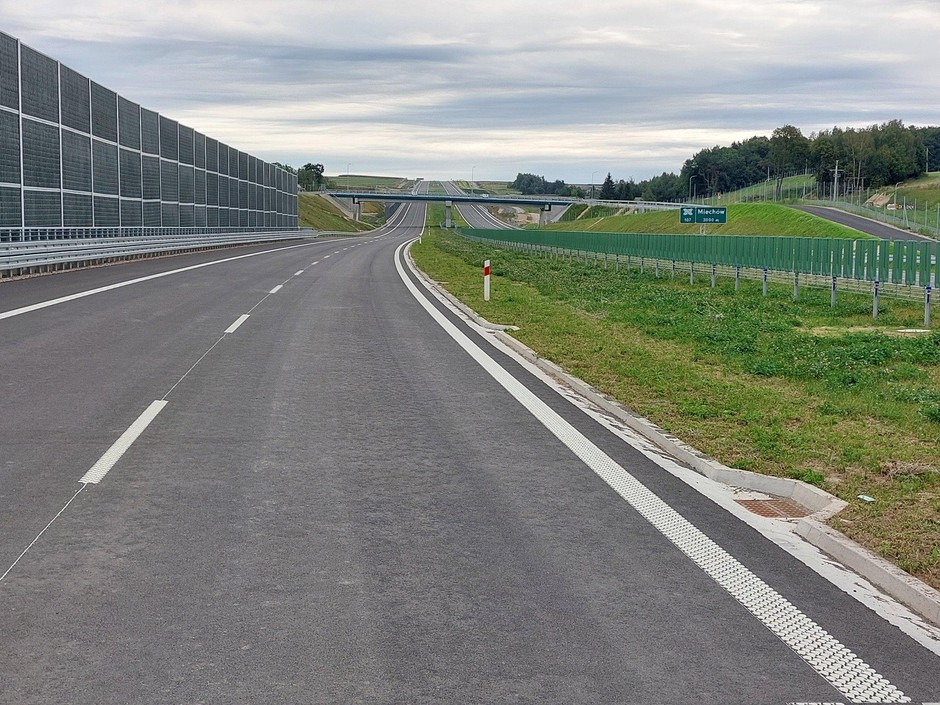 Droga S7 między Miechowem a Szczepanowicami
