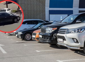 Chwile grozy na parkingu. Odurzona staranowała SUV-em kilkanaście aut [WIDEO]
