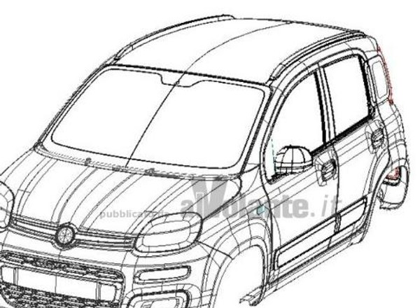 Nowy Fiat Panda w urzędzie patentowym