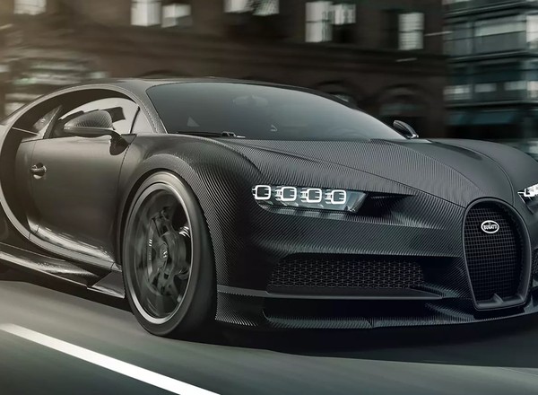 Bugatti Chiron Noire - całe na czarno