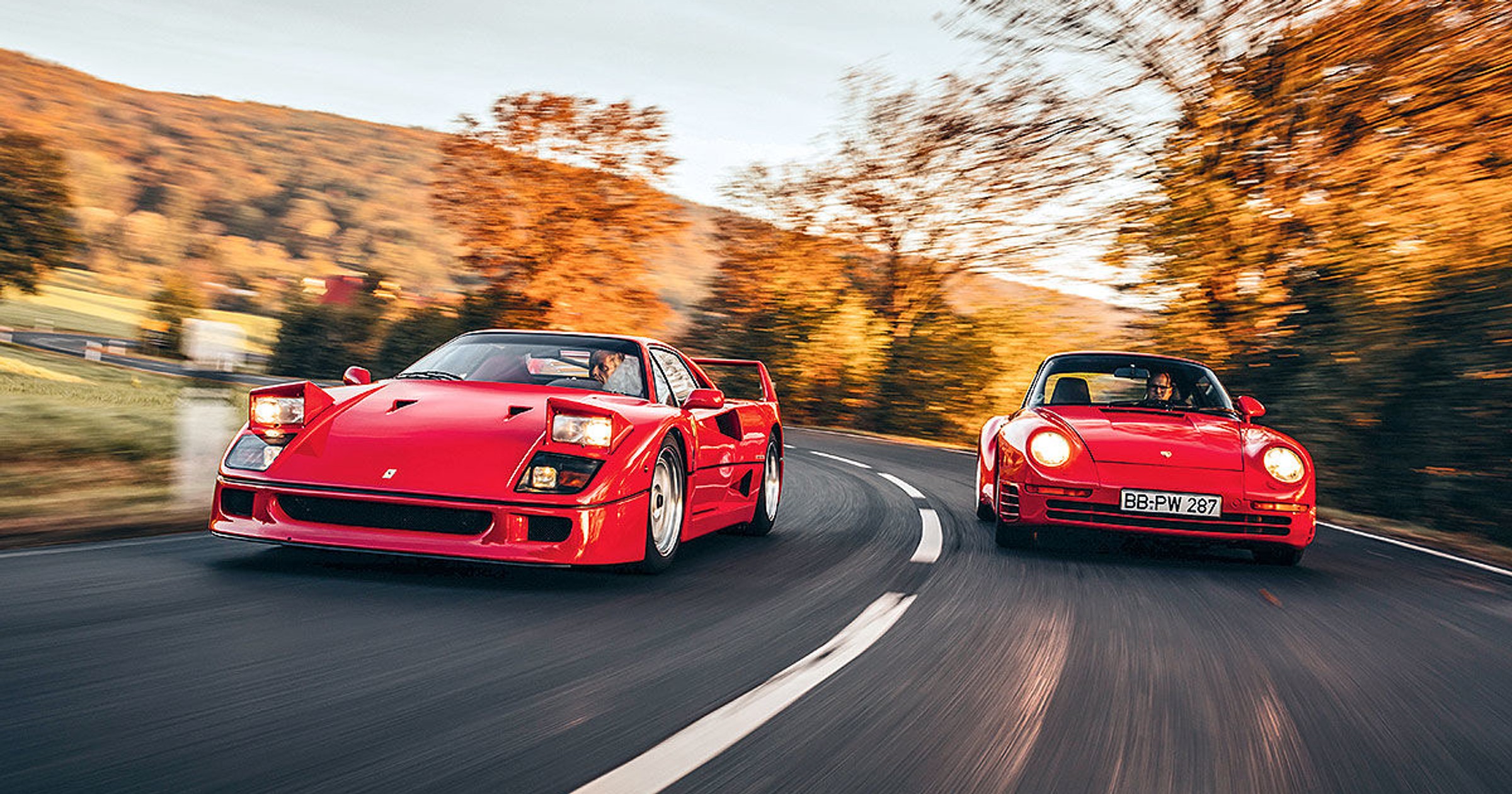 Porsche 959 S kontra Ferrari F40