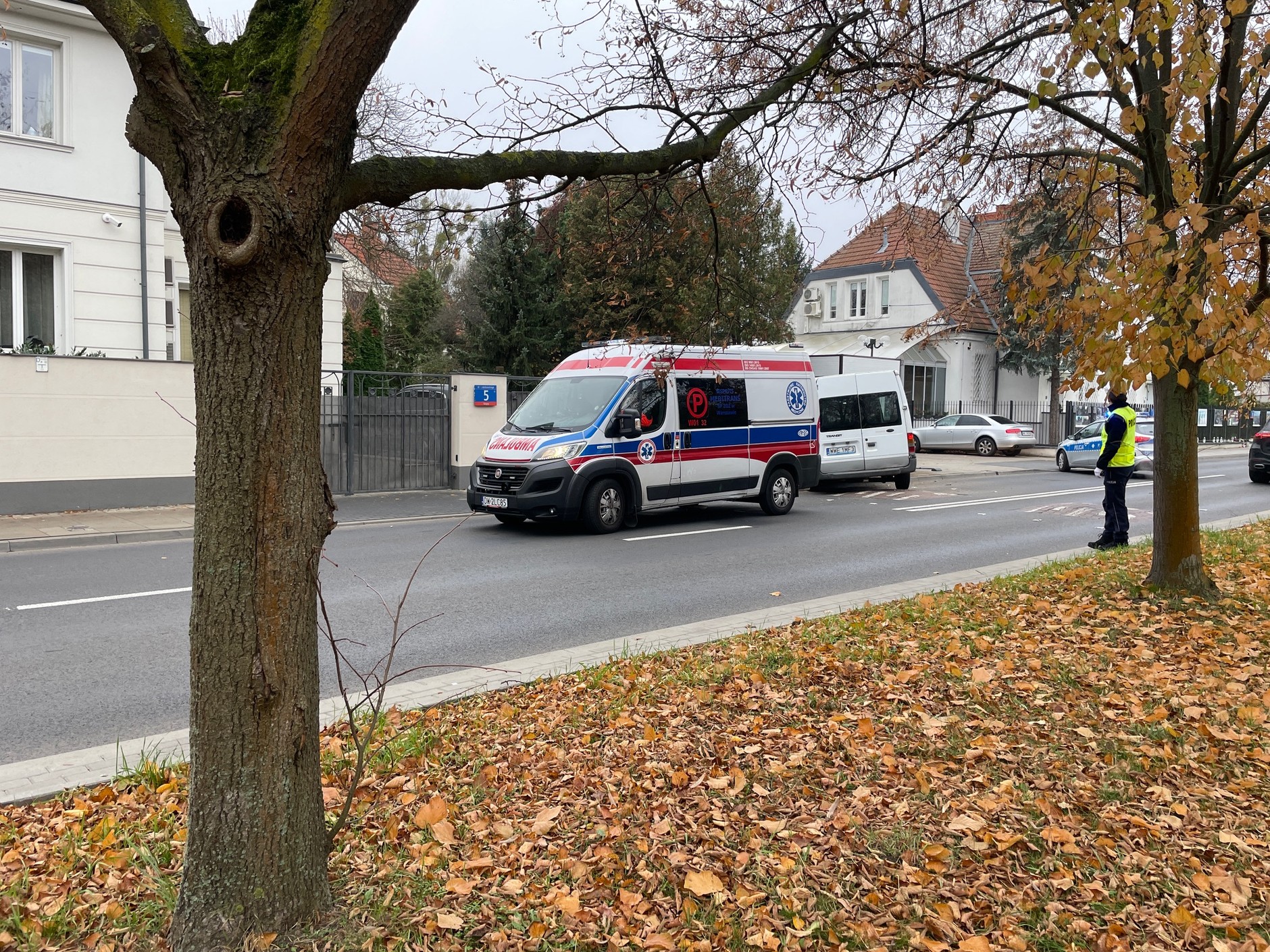 Wypadek na ul. Idzikowskiego w Warszawie (7 listopada 2024 r.)