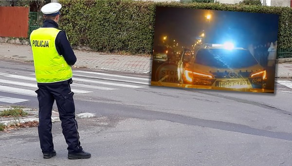 Policjant cofał i spowodował kolizję. "Nie widziałeś, że na światłach jadę"?