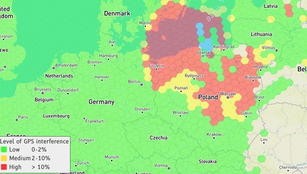 Polska świeci się na czerwono na mapie GPS. Nie wiadomo, co się dzieje