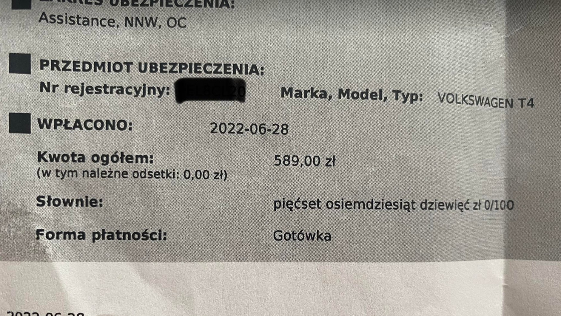 OC ubezpieczenie