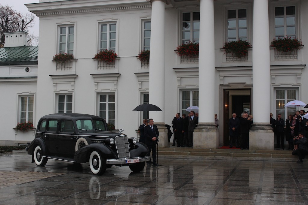 Cadillac Piłsudskiego w Belwederze