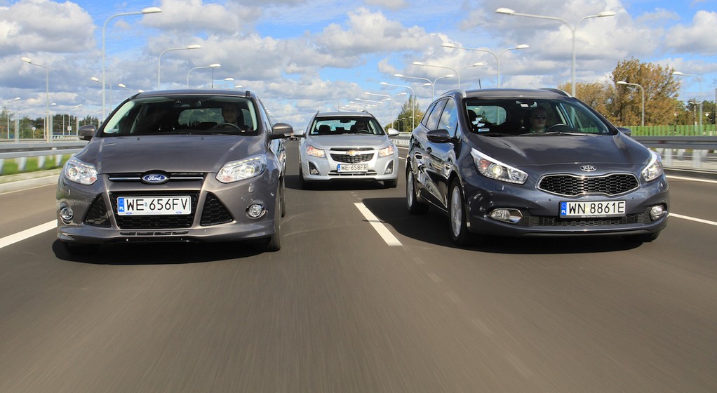 Porównanie: Chevrolet Cruze 1.4T, Ford Focus 1.6 EB czy Kia cee’d 1.6 GDi