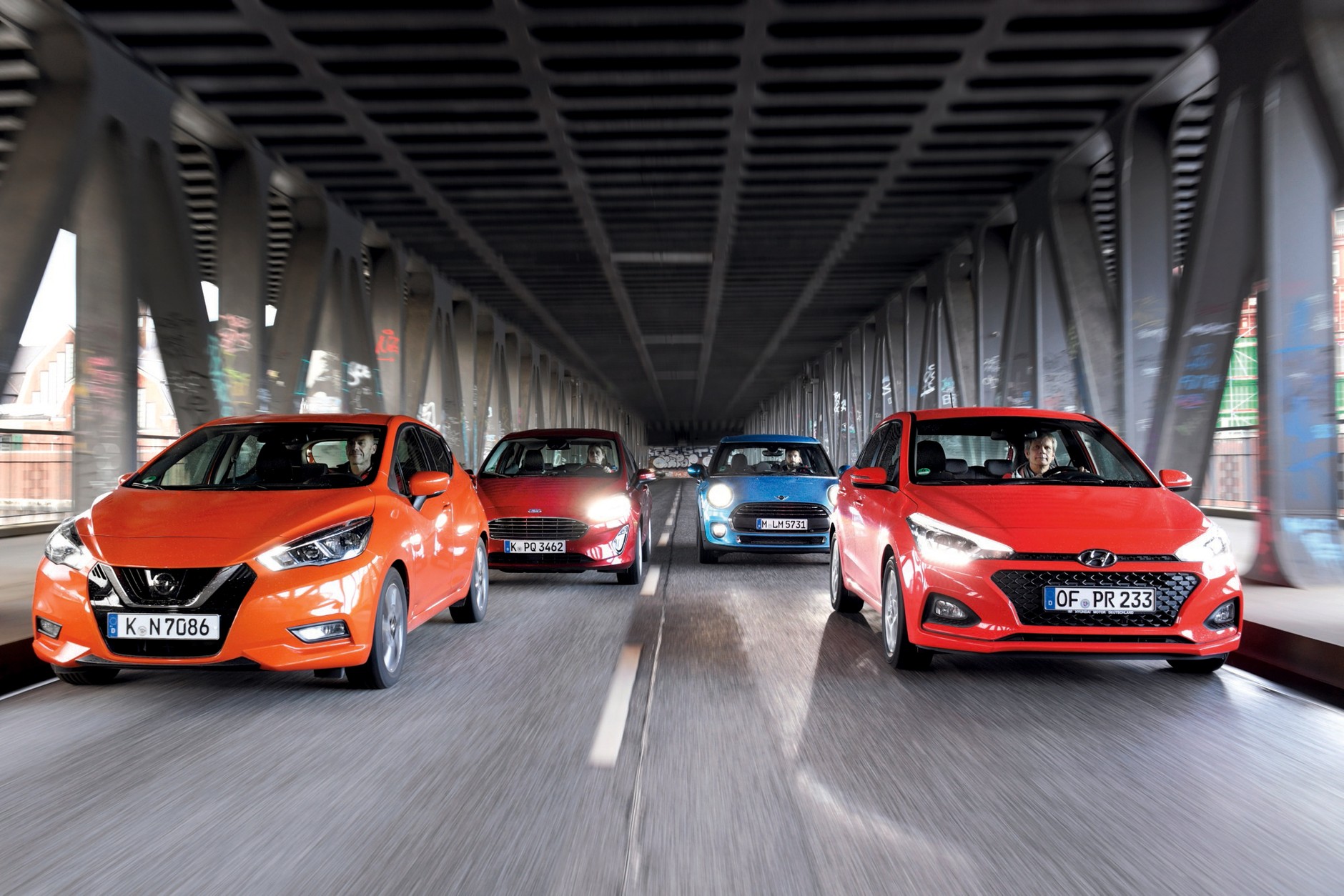 Porównanie: Ford Fiesta, Hyundai i20, Mini One i Nissan Micra