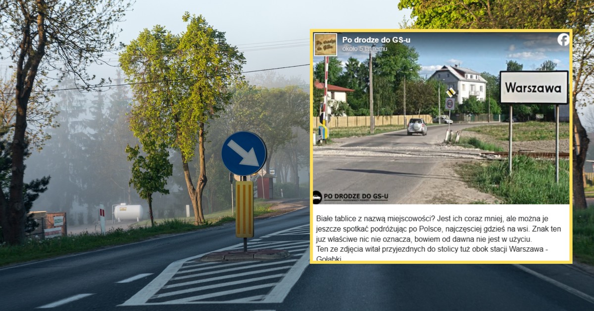 Białe tablice z nazwami miejscowości to w Polsce już prawdziwa rzadkość (facebook.com/podrodzedogsu)