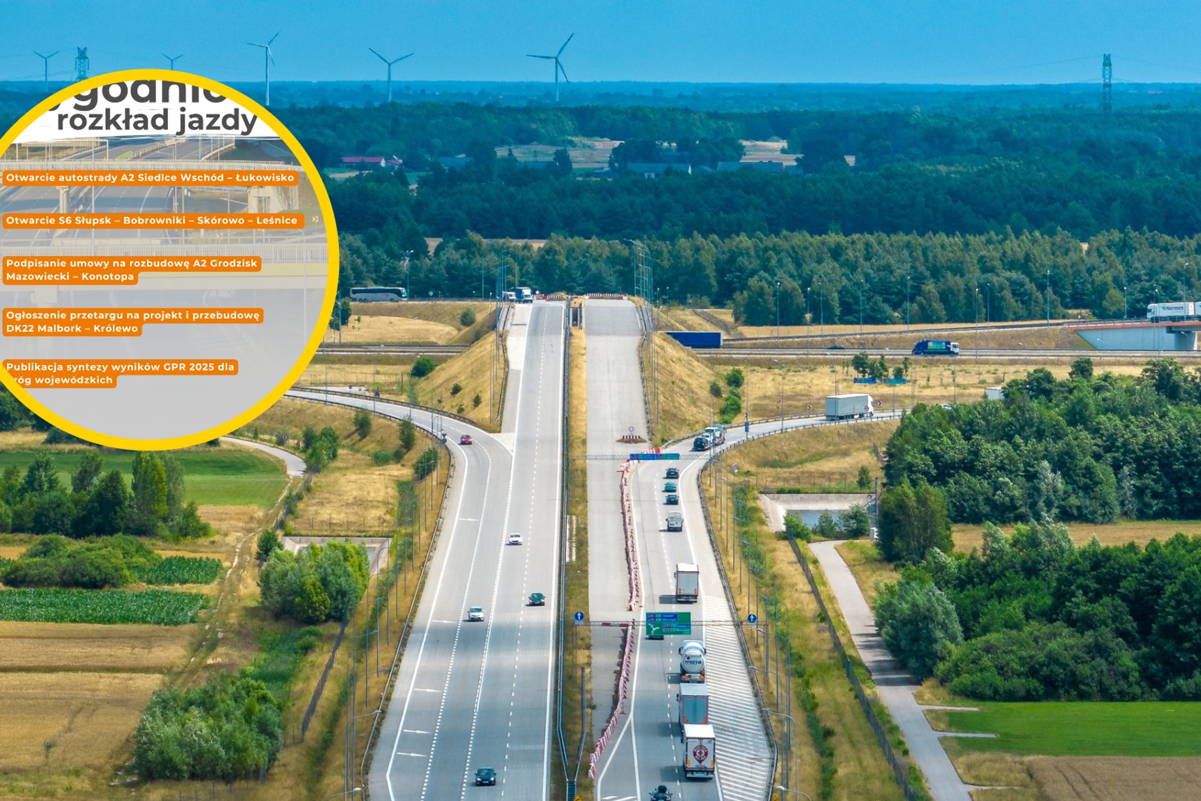 Prawie 30 km nowej autostrady i ponad 40 km ekspresówki. Piątka GDDKiA na ten tydzień
