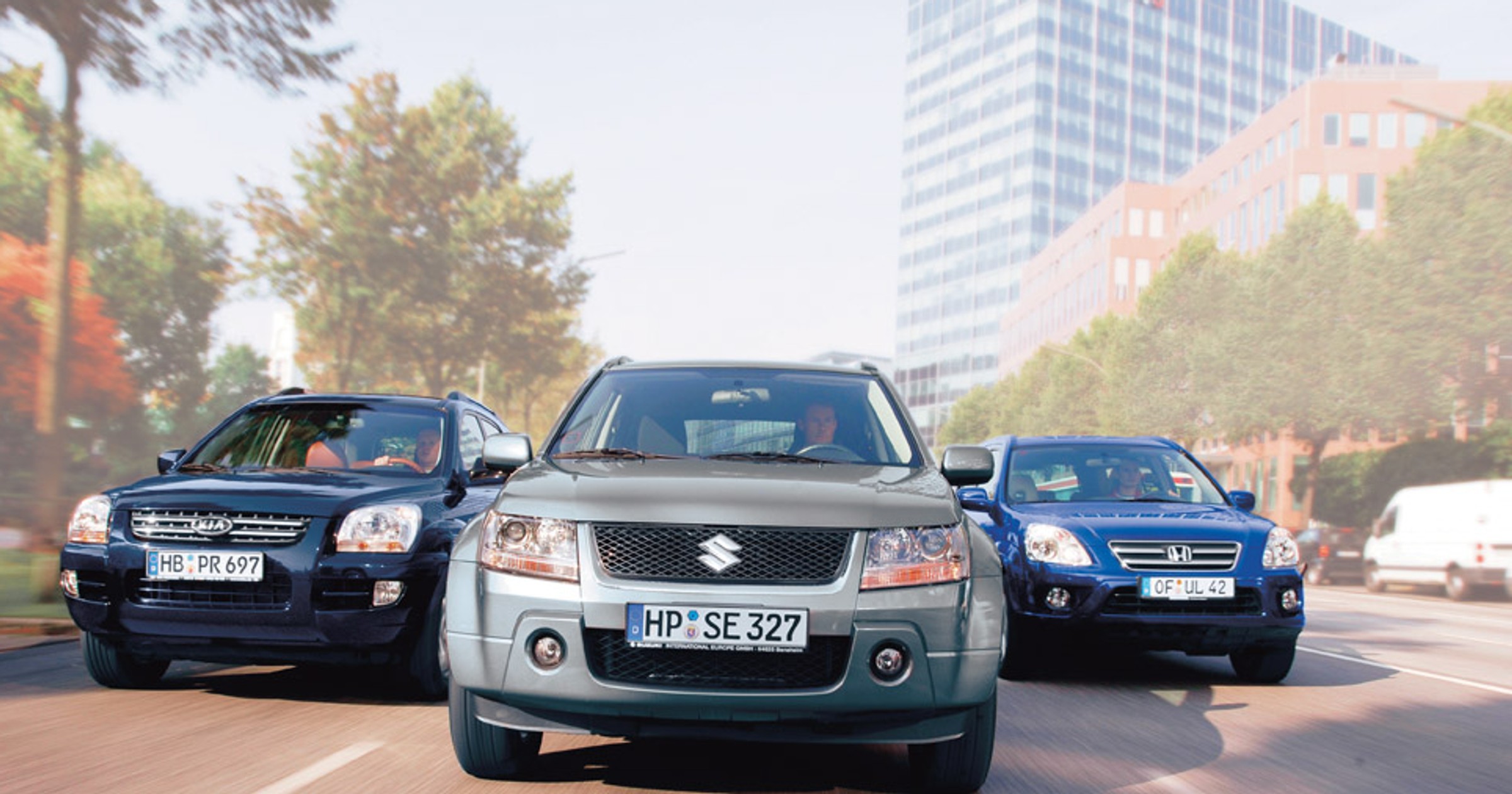 Honda CR-V kontra Kia Sportage i Suzuki Grand Vitara: nie każdy z nich lubi wypady w teren