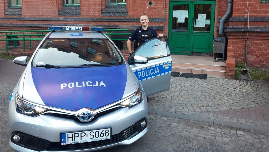 Policjant był po służbie, ale i tak zareagował od razu