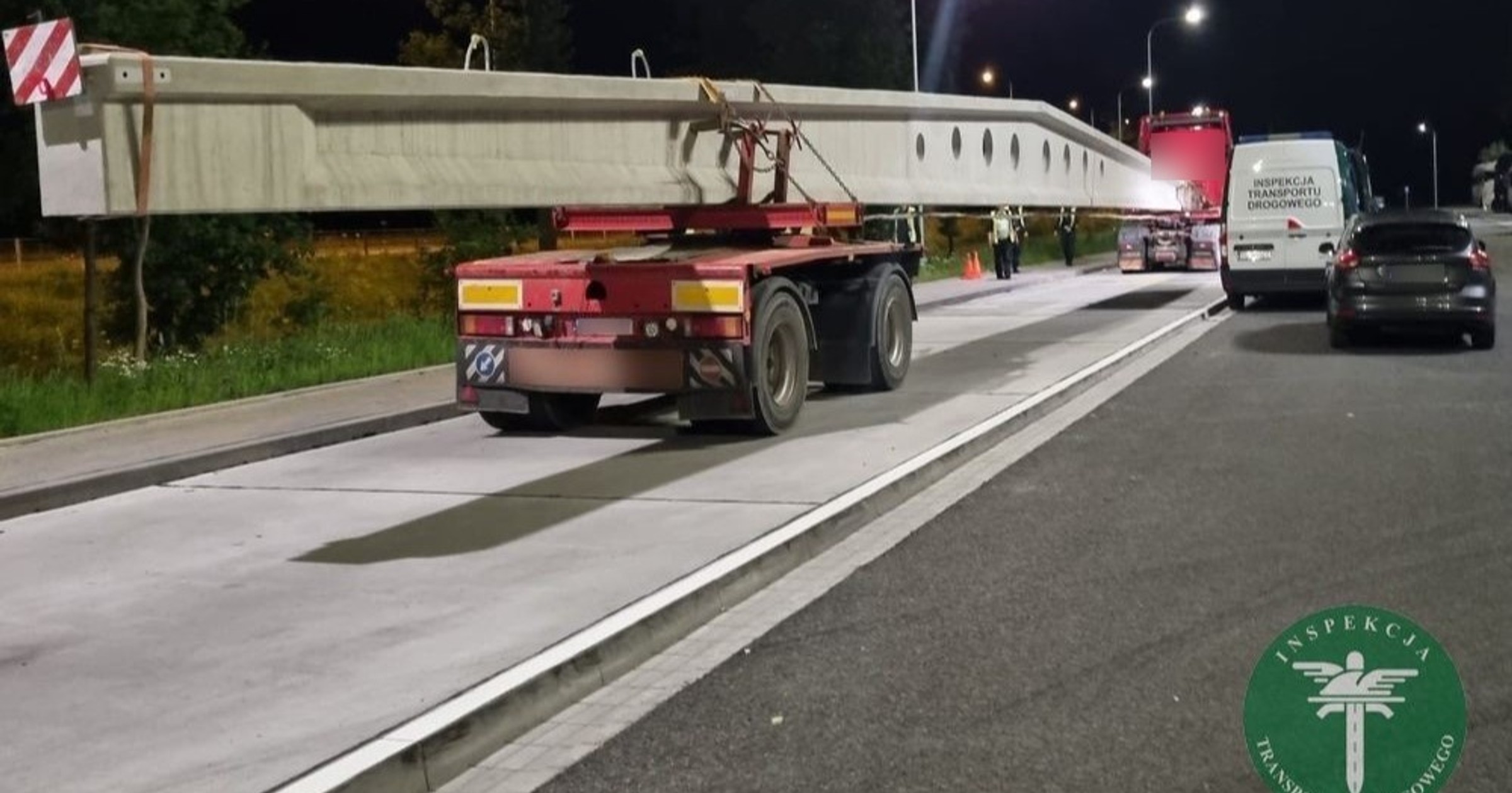 Kontrola ITD kolumny sześciu pojazdów nienormatywnych (11 czerwca 2024 r.)