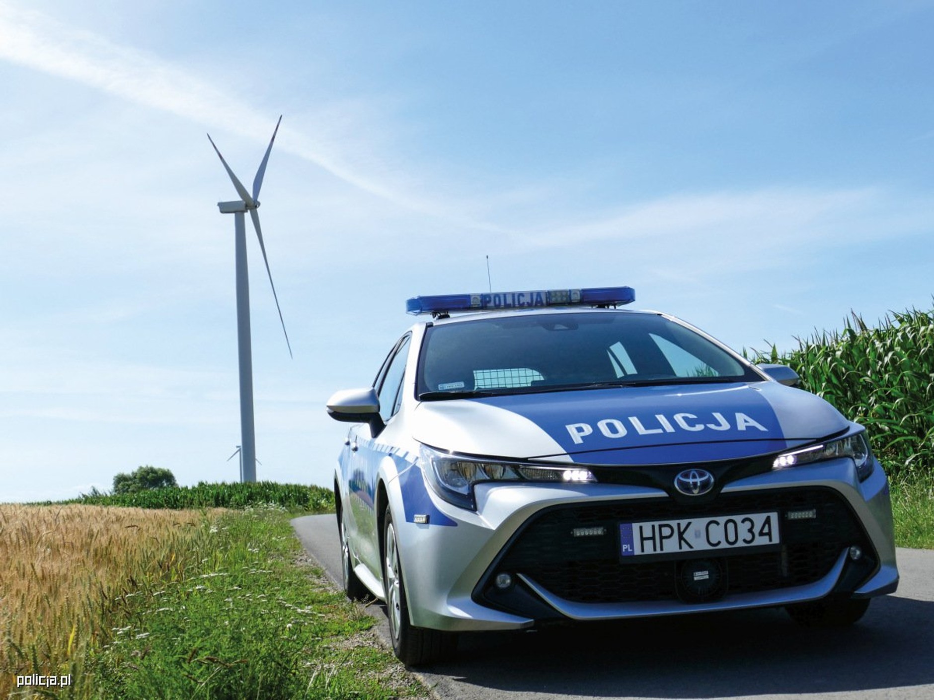 Policyjna Toyota Corolla hybrid