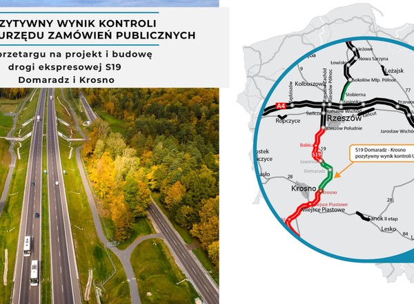 Nowy odcinek drogi S19 przebiegnie estakadą na filarach o wysokości ok. 30 m