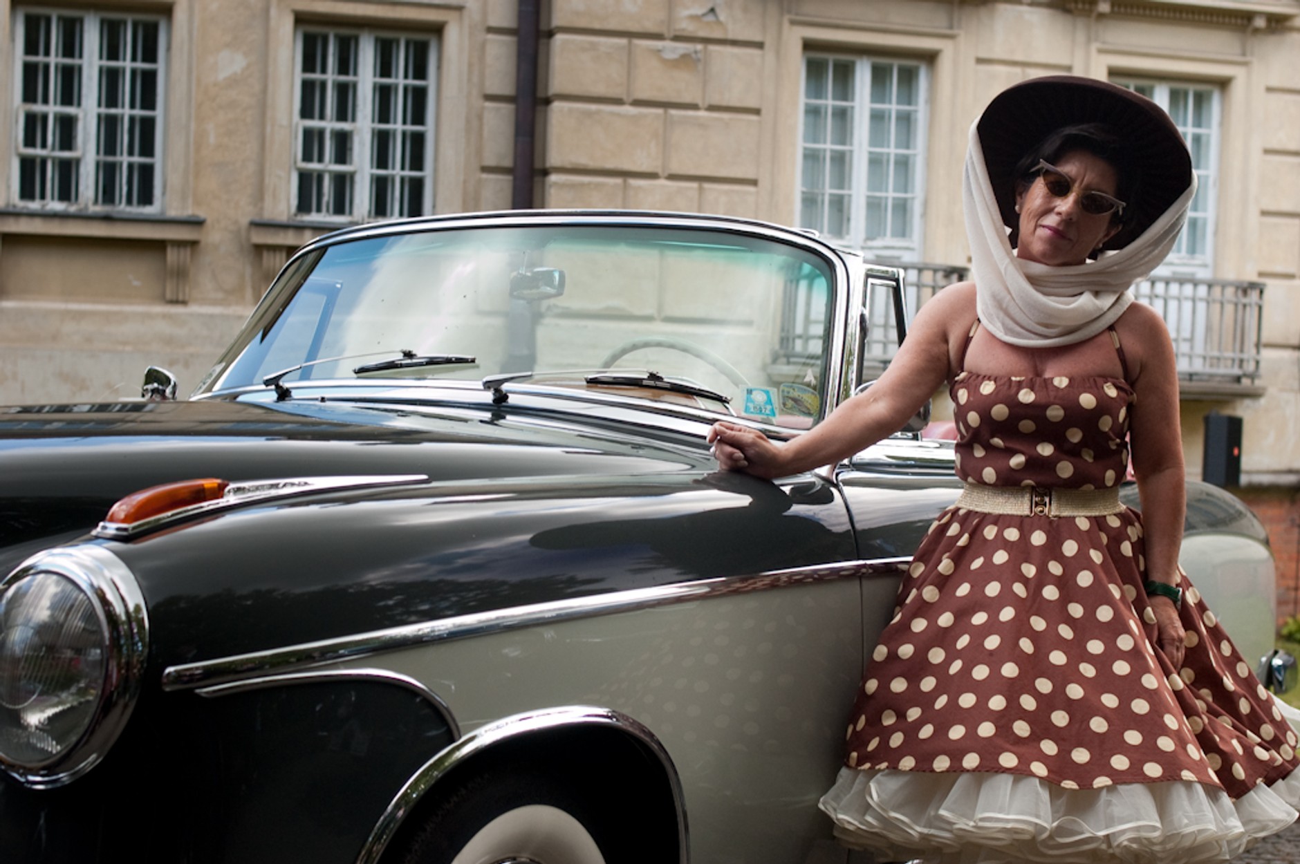 Klasyczne Mercedesy w Wilanowie