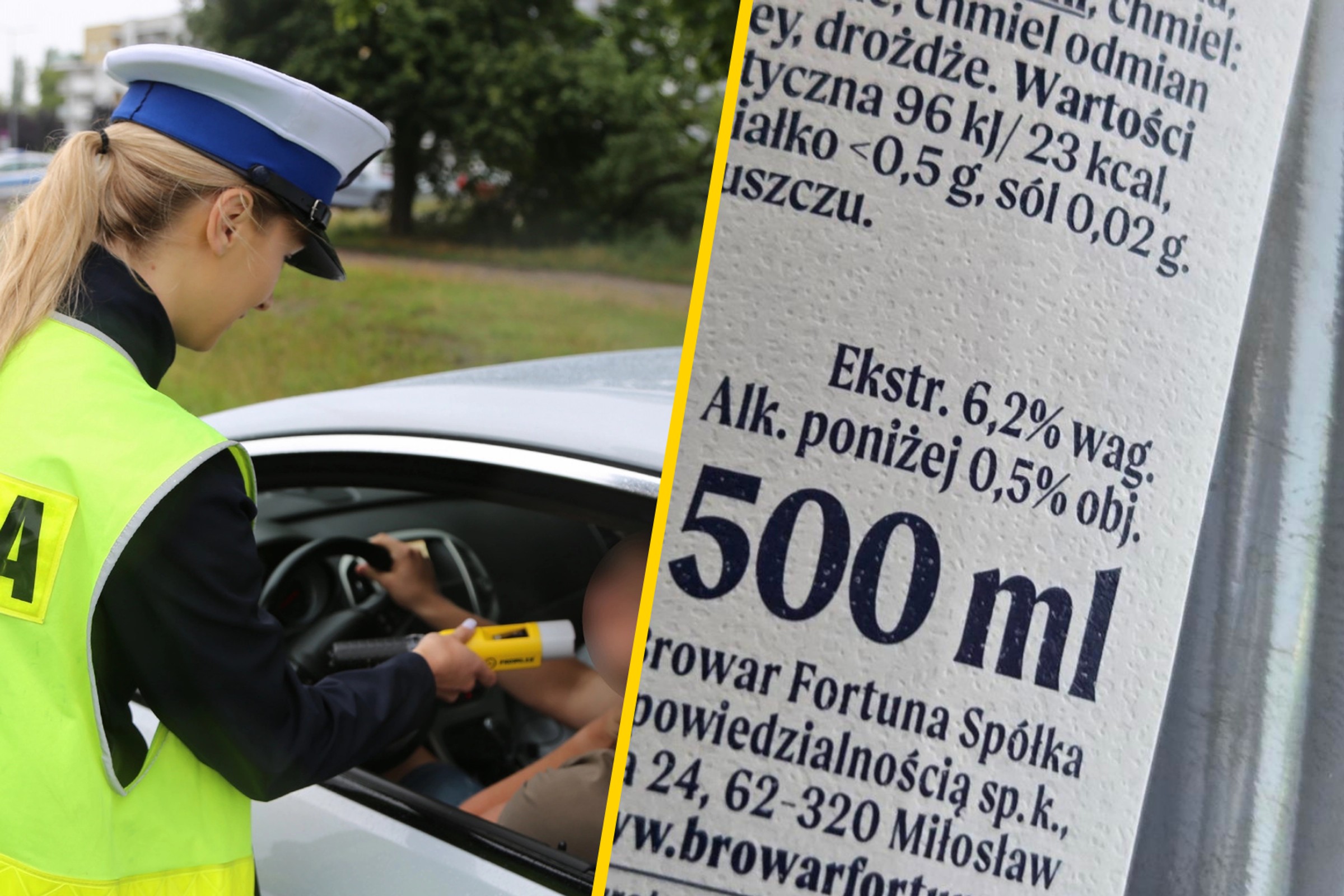 Czy kierowca może pić piwo "alk. do 0,5 proc."? Oczywiście, iż tak, ale nie zdziw się, jak pojawią się "promile"