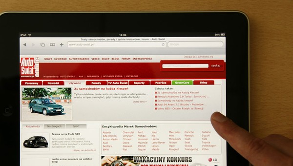 Czy iPad przyda się w samochodzie?