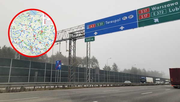 Mapa aktualnych fotoradarów i odcinkowych pomiarów prędkości 1