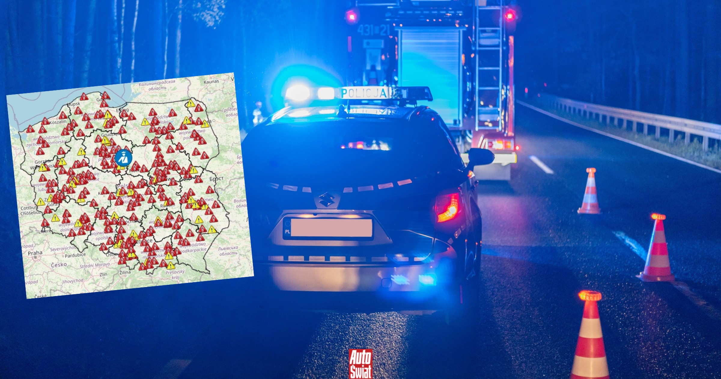 Aż czerwono na mapie Polski, a to jeszcze nie koniec wakacji. Ćwierć tysiąca ofiar