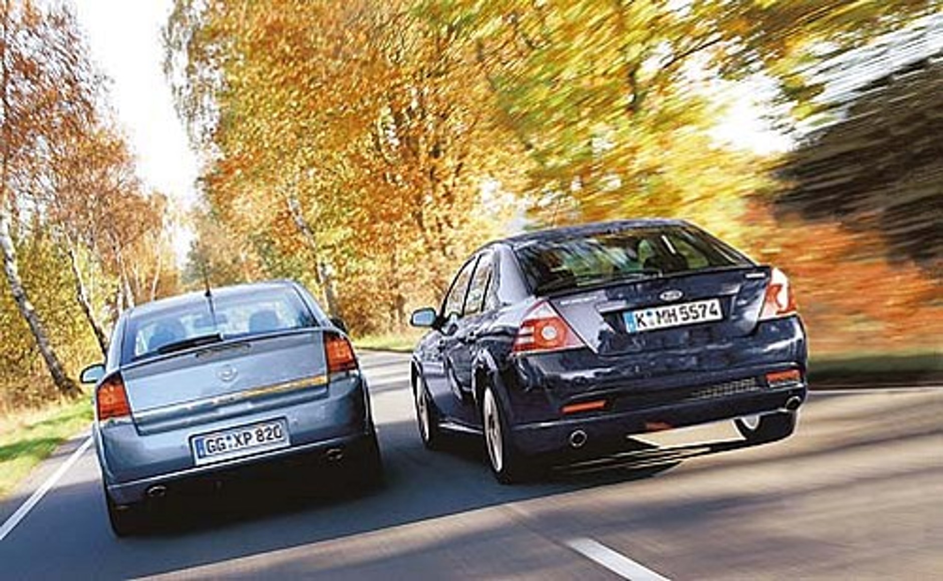 Ford Mondeo, Opel Vectra - Czapki z głów, kaski włóż