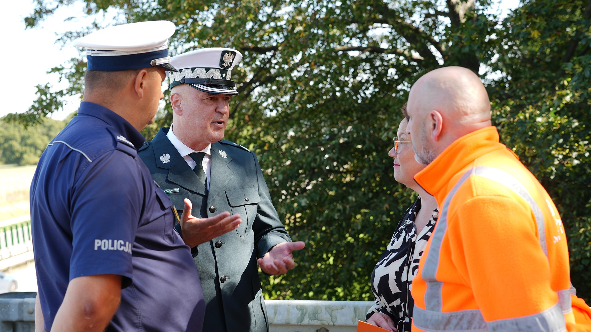 O uruchomieniu odcinkowego pomiaru prędkości na A4 pomiędzy węzłami Kąty Wrocławskie i Pietrzykowice mówił na briefingu w Kątach Wrocławskich Marek Konkolewski, p.o. Zastępca Głównego Inspektora Transportu