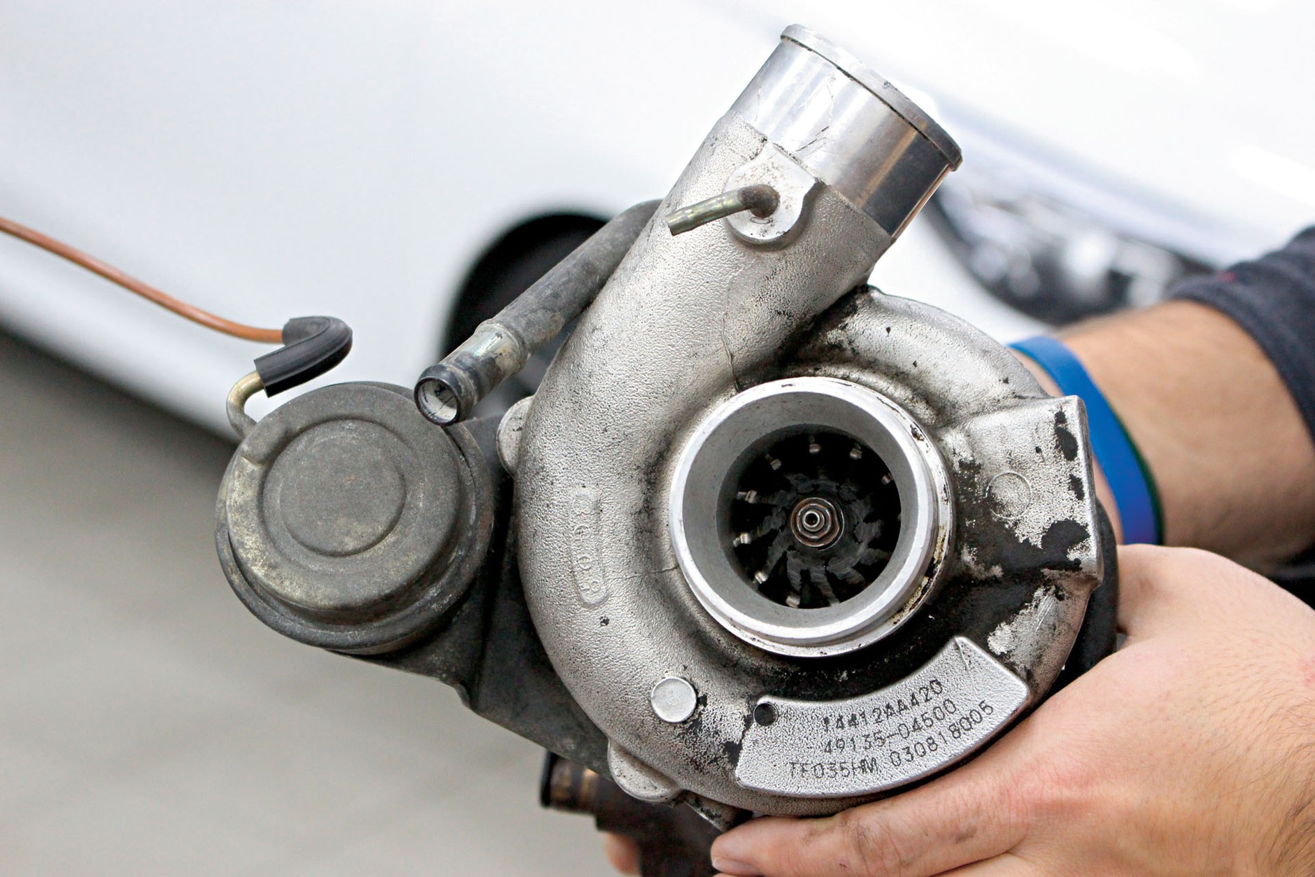 Zużyta turbosprężarka