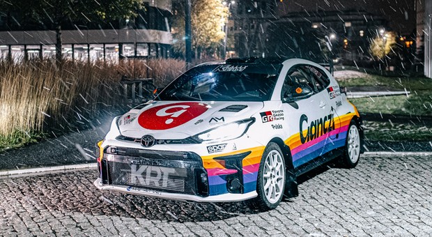 Jechałem na miejscu pilota rajdową Toyotą GR Yaris przed Barbórką