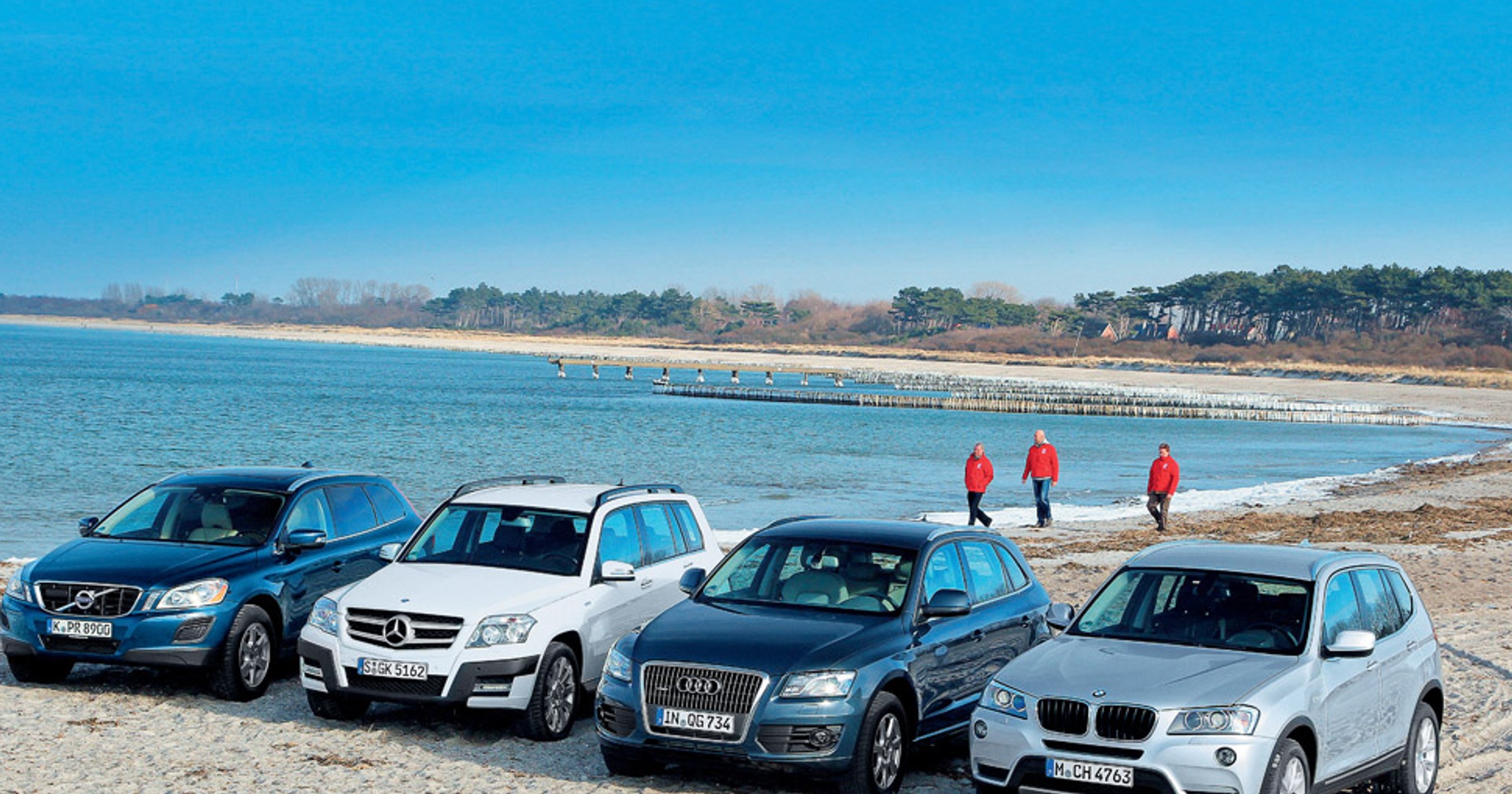 Volvo XC 60 kontra Mercedes GLK, Audi Q5 i BMW X3: świeży powiew w klasie SUV