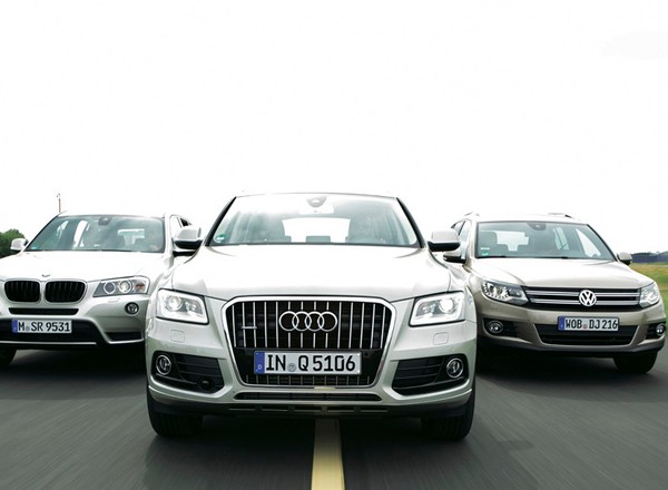 Audi Q5 kontra BMW X3 i VW Tiguan: który SUV okaże się najlepszy