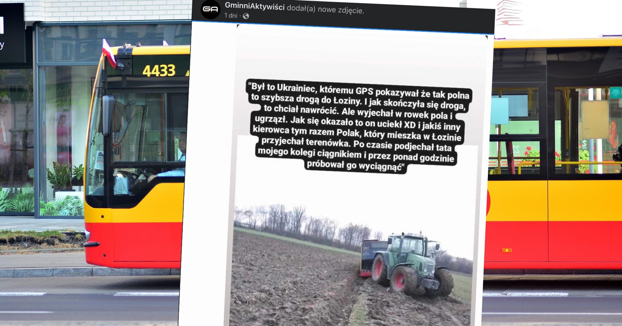 Kierowca autobusu za bardzo zaufał nawigacji