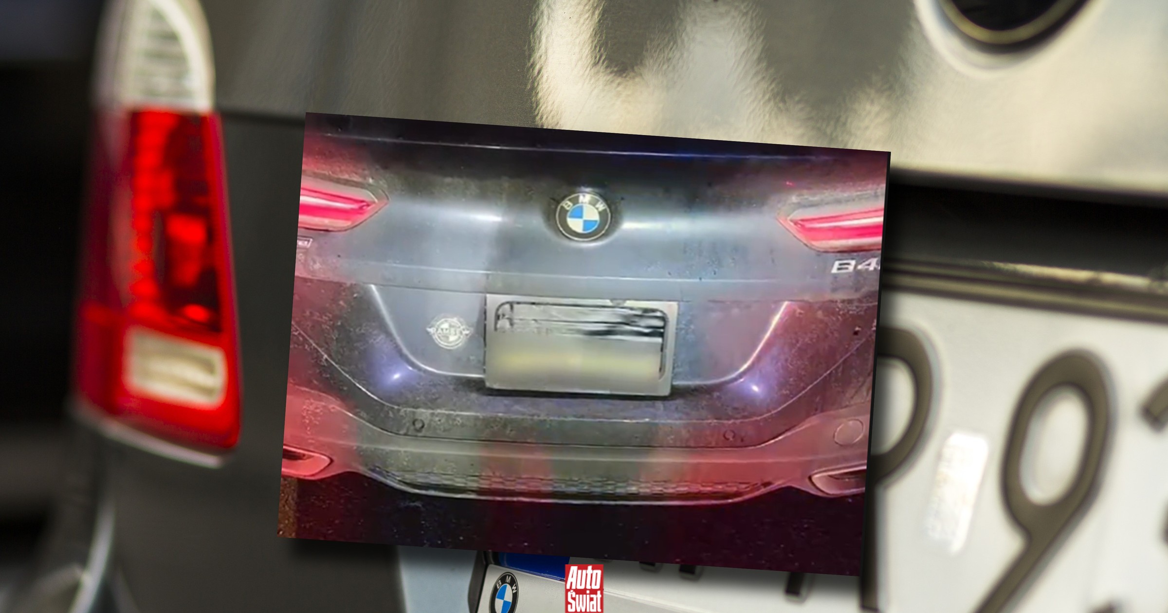 BMW z systemem ukrywania tablic rejestracyjnych. Ten kierowca z USA dostał 292 mandaty