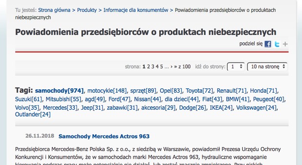 Uwaga! UOKIK nie informuje o wadach fabrycznych aut, bo... się boi