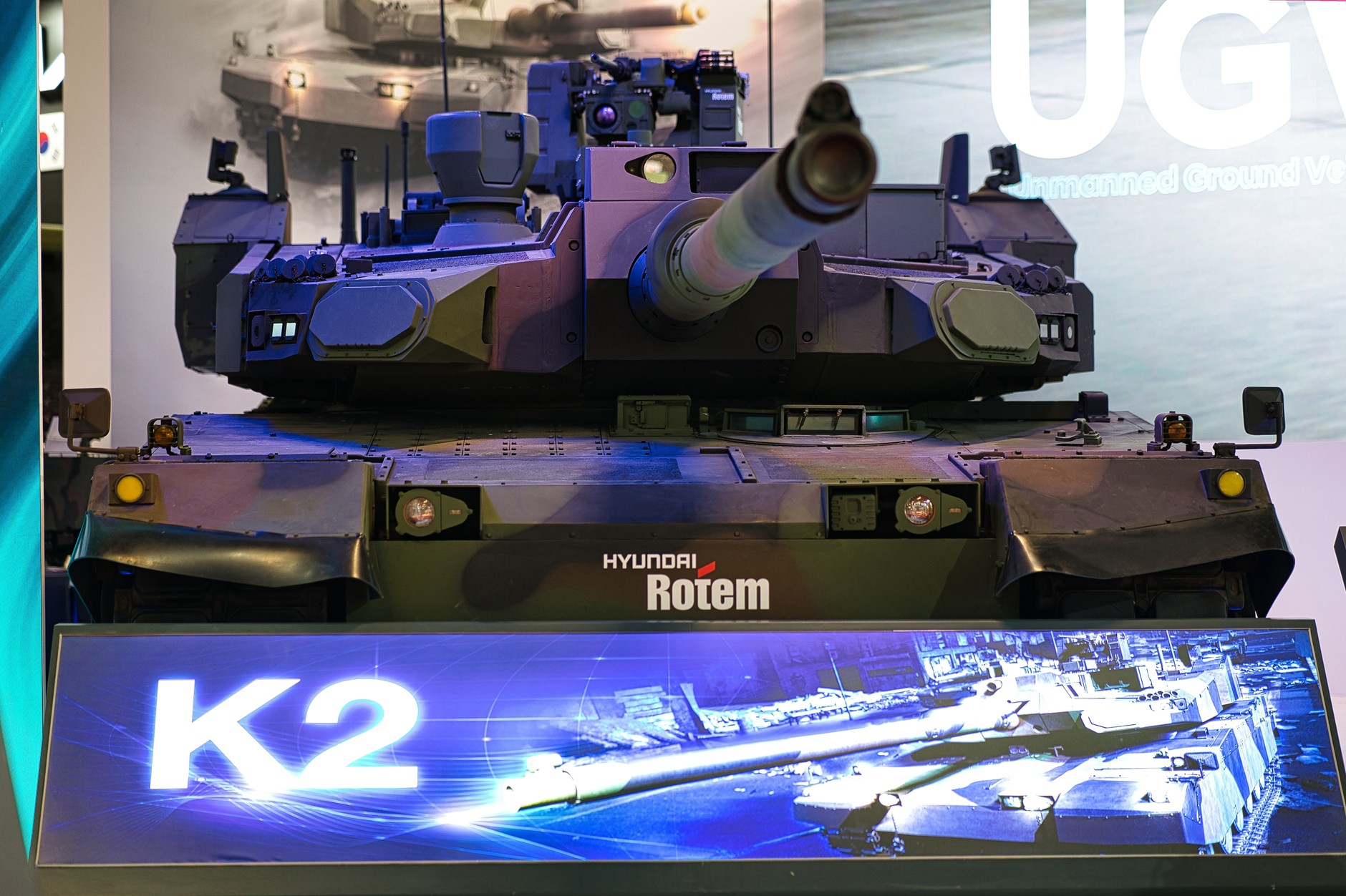 Koreański czołg K2 Black Panther na targach wojskowych w Kielcach