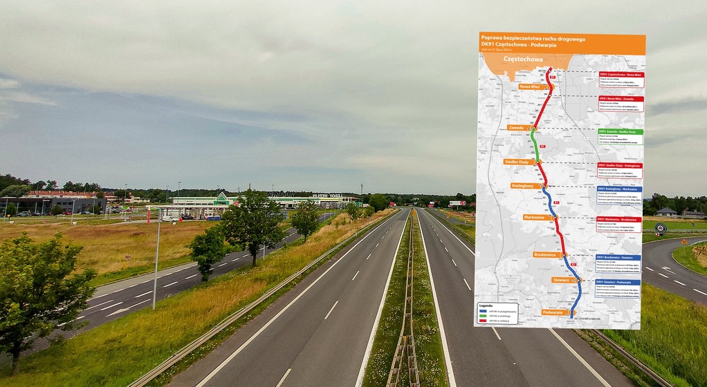 Przebudowa DK91 Częstochowa — Nowa Wieś