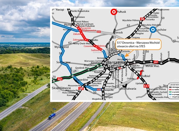 Kolejny krok do budowy S17 Wschodniej Obwodnicy Warszawy. Czas na STEŚ