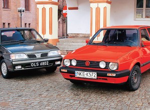 FSO Polonez kontra VW Golf II - bestsellery lat 90. (z archiwum Auto Świata)