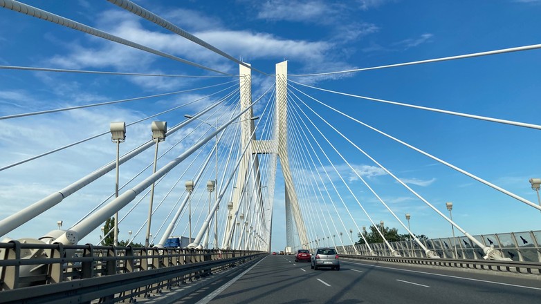 Most Rędziński wzdłuż AOW